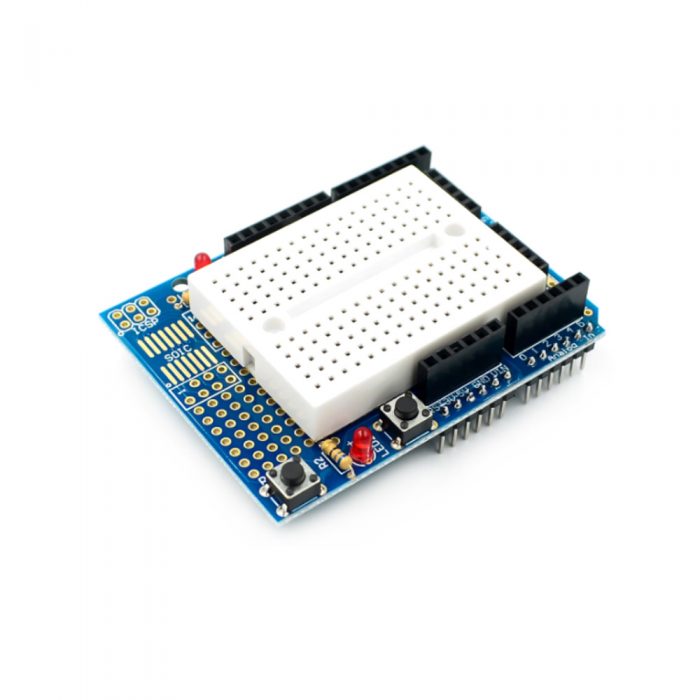Prototype Shield with DIP Red LED+170 Points Breadboard for Arduino UNO R3