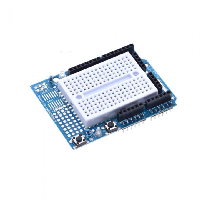 Prototype Shield with DIP Transparent LED+170 Points Breadboard for Arduino UNO R3