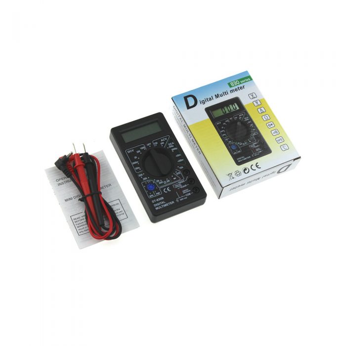 Black DT830B Digital Multimeter without Buzzer