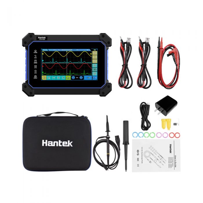 Hantek TO1112D 110MHz 2CH Touch Screen Handheld Digital Oscilloscope + Multimeter + Signal Source US Plug