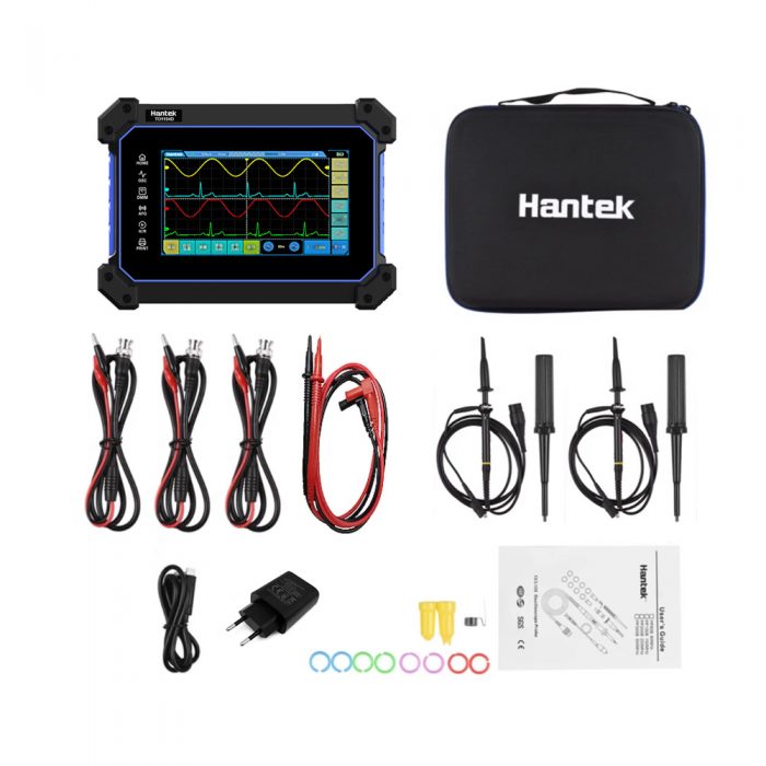 Hantek TO1154D 150MHz 4CH Touch Screen Handheld Digital Oscilloscope + Multimeter + Signal Source EU Plug