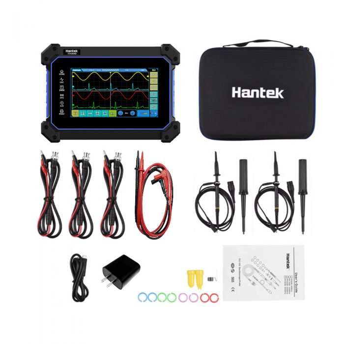 Hantek TO1204D 200MHz 4CH Touch Screen Handheld Digital Oscilloscope + Multimeter + Signal Source US Plug