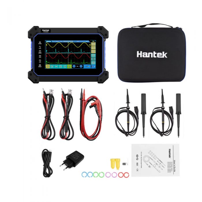 Hantek TO1254C 250MHz 4CH Touch Screen Handheld Digital Oscilloscope + Multimeter EU Plug
