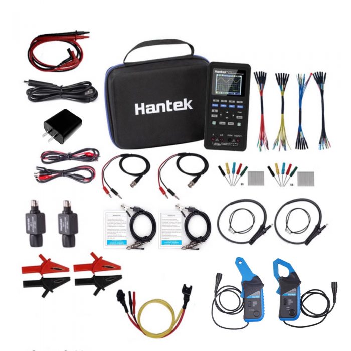 Hantek 2D82AUTO Ⅲ 80MHz 2CH Portable Handheld Digital Oscilloscope + Multimeter + Signal Source + Automotive Measurement US Plug