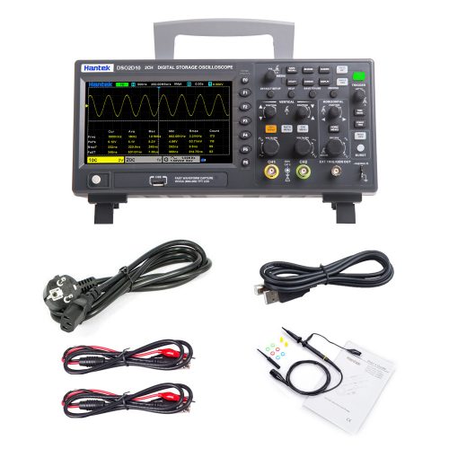 Hantek DSO2D10 100Mhz 2CH Digital Storage Oscilloscope with Signal Source EU Plug