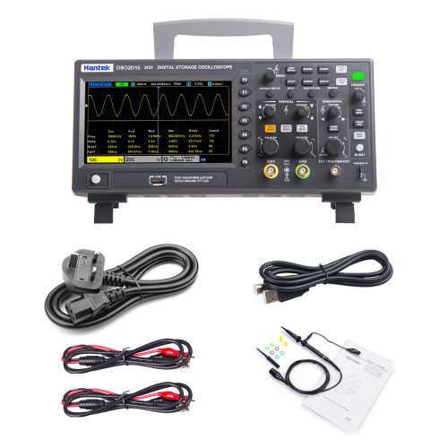 Hantek DSO2D15 150Mhz 2CH Digital Storage Oscilloscope with Signal Source UK Plug