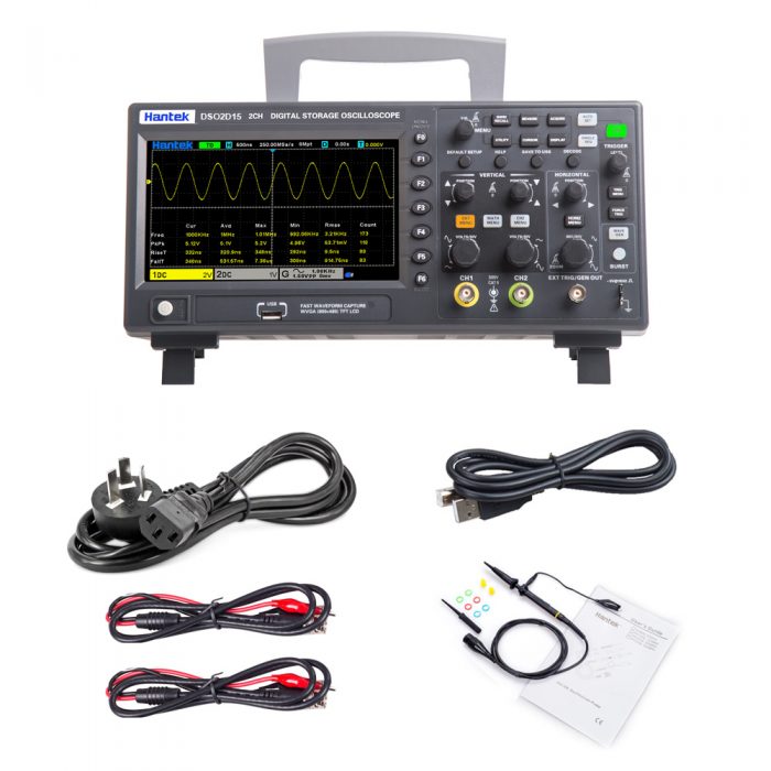 Hantek DSO2D15 150Mhz 2CH Digital Storage Oscilloscope with Signal Source CN/AU Plug