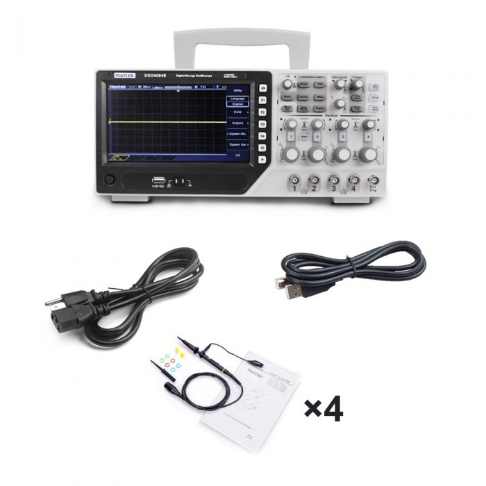 Hantek DSO4084B 80MHz 4CH Digital Storage Oscilloscope US Plug