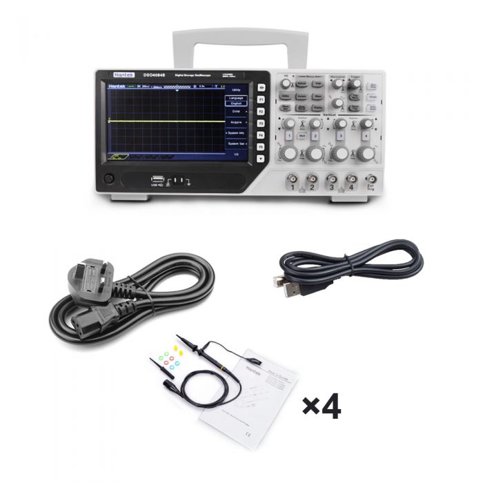 Hantek DSO4084B 80MHz 4CH Digital Storage Oscilloscope UK Plug