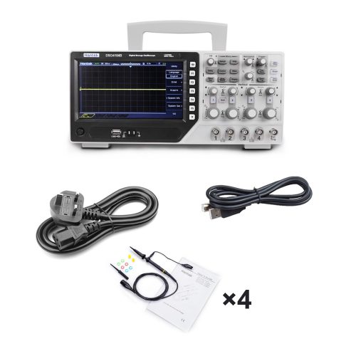 Hantek DSO4104B 100MHz 4CH Digital Storage Oscilloscope UK Plug
