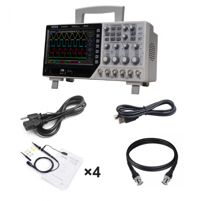 Hantek DSO4084C 80MHz 4CH Storage Oscilloscope with Signal Source US Plug