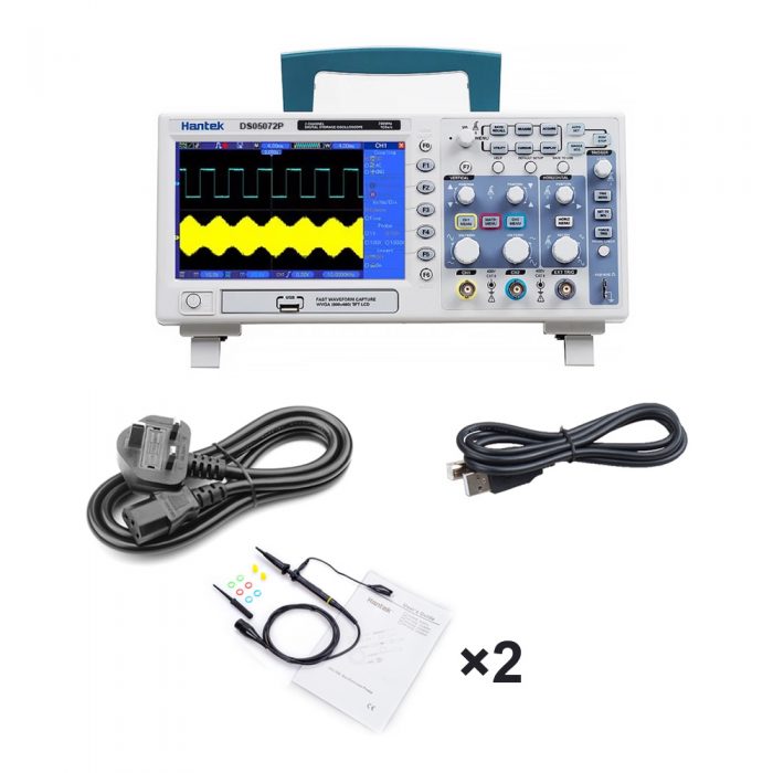 Hantek DSO5072P 70MHz 2CH Digital Oscilloscope UK Plug