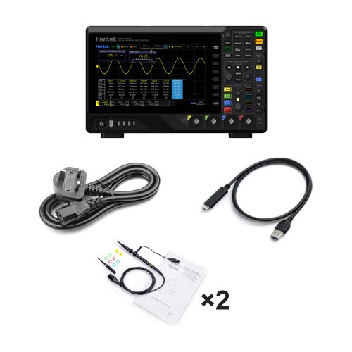 Hantek DPO7102C 100MHz 2CH Digital Fluorescent Oscilloscope UK Plug