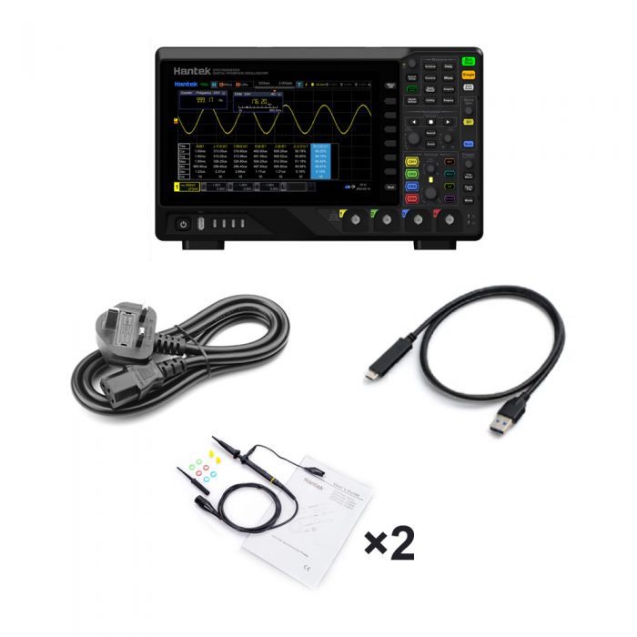 Hantek DPO7102C 100MHz 2CH Digital Fluorescent Oscilloscope UK Plug