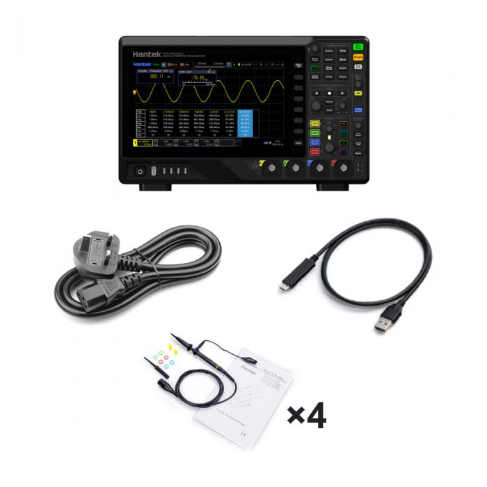 Hantek DPO7104C 100MHz 4CH Digital Fluorescent Oscilloscope UK Plug