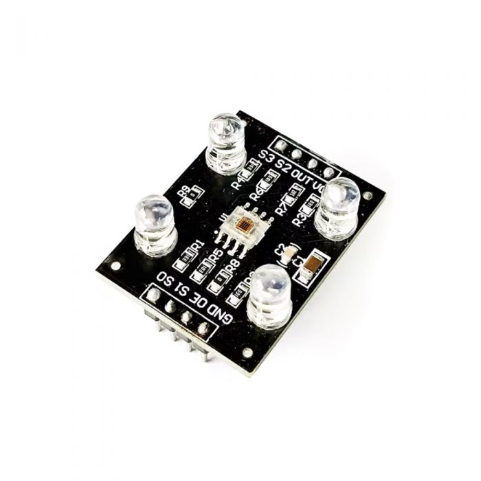 TCS3200D/TCS230 Color Sensor Module-Black PCB/Soldered with Pins