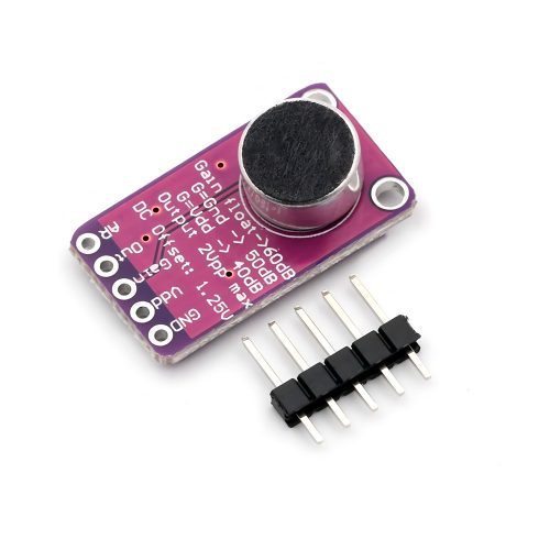 MAX9814 Microphone Amplifier Module with AGC(Auto Gain Control)