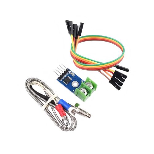MAX6675 K Type Thermocouple Sensor Module+Thermocouple Temperature Sensor Probe+5pcs 20CM F/F Jumper Wires