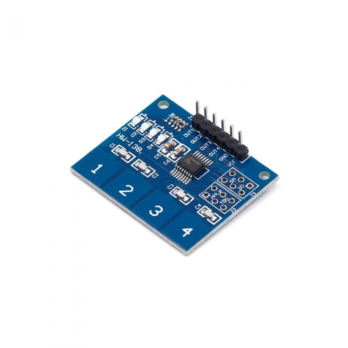 2.4V-5.5V TTP224 4-Channel Capacitive Touch Sensor Switch Module