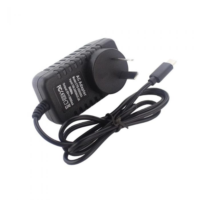 5V 3A USB-C Power Supplier for Raspberry Pi 4B Black+AU Plug