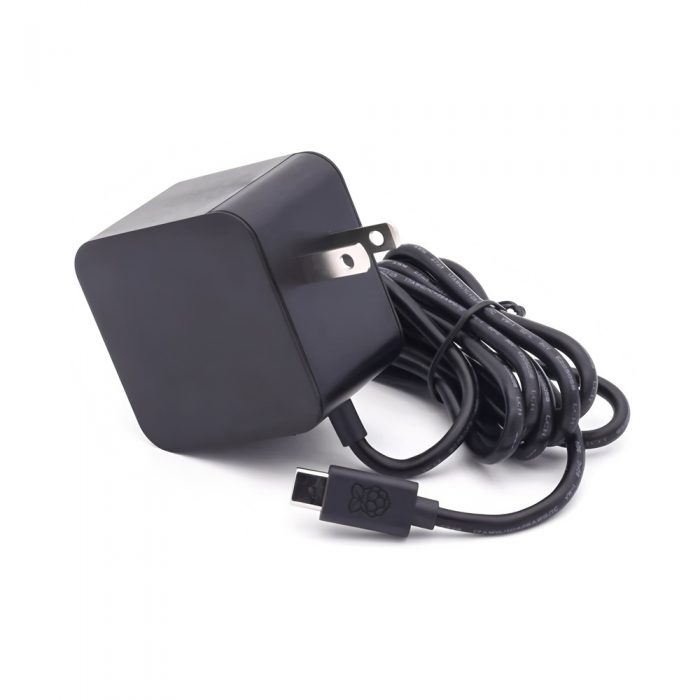 Raspberry Pi 27W USB-C Power Supply for Raspberry Pi 5 Black+US Plug