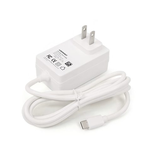 27W USB-C Power Supply for Raspberry Pi 5 White+US Plug