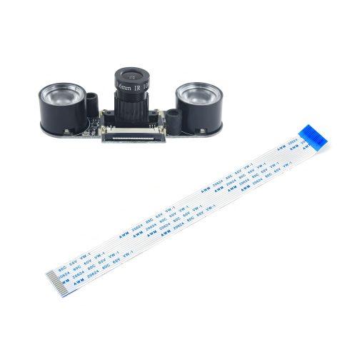 Night Vision OV5647 Camera Module with IR LED Fill Light for Raspberry Pi 5MP + 75° FOV + Manual Focus