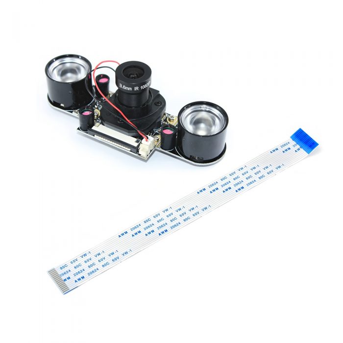 Night Vision OV5647 IR-CUT Camera Module for Raspberry Pi 5MP + 75° FOV + Manual Focus