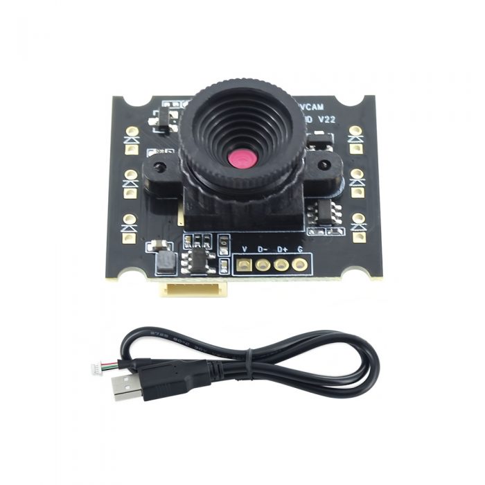 OV2720 2MP USB Camera Module for Raspberry Pi/Jetson Nano 2MP + 75° FOV + Manual Focus