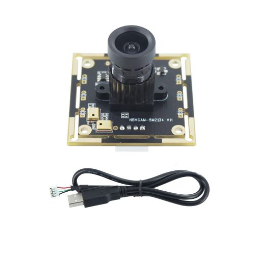 OV5693 5MP USB Camera Module Built-in Microphone for Raspberry Pi/Jetson Nano 5MP + 74° FOV + Manual Focus