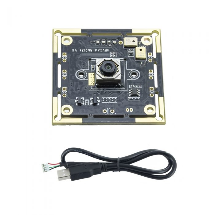 OV5693 5MP USB Camera Module Built-in Microphone for Raspberry Pi/Jetson Nano 5MP + 100° FOV + Autofocus