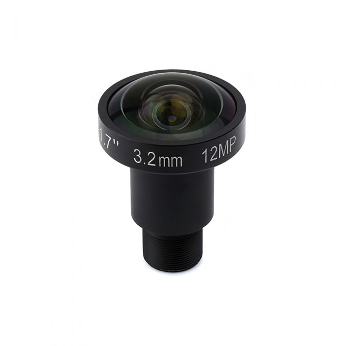 3.2mm IR 1/2" 12MP Camera Lens 160° FOV with M12 Connector