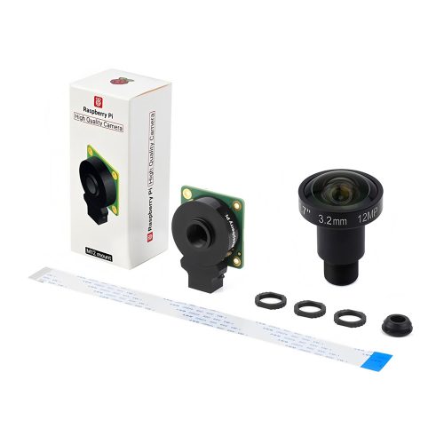 Raspberry Pi High Quality Camera + 3.2mm IR 1/2" 12MP Camera Lens
