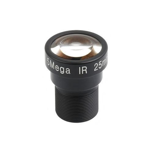 25mm IR 1/1.7" 5MP Camera Lens 20.2° FOV with M12 Connector