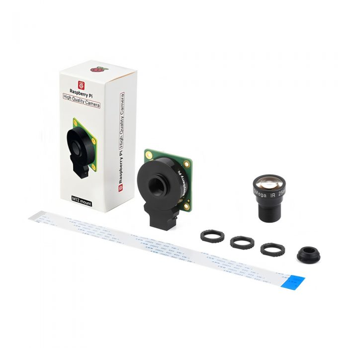 Raspberry Pi High Quality Camera + 25mm IR 1/1.7" 5MP Camera Lens