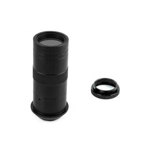 100X Microscope Lens 1/2" 0.12X-1.8X Optical Magnification with C/CS-mount Connector