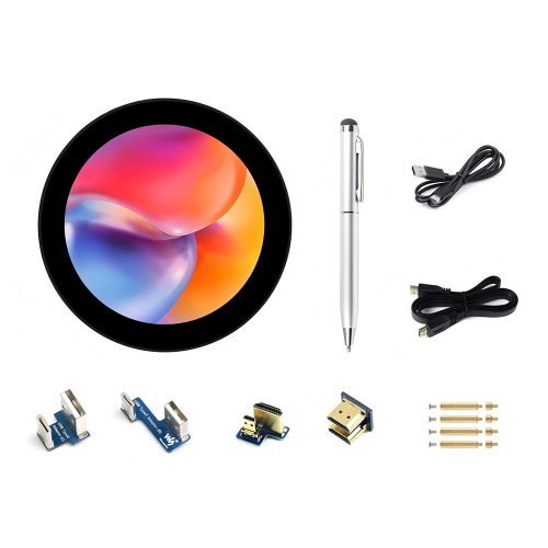 3.4inch 800x800 LCD Waveshare 3.4 inch LCD Capacitive Touch Screen 800x800 for Raspberry Pi/Jetson Nano/PC