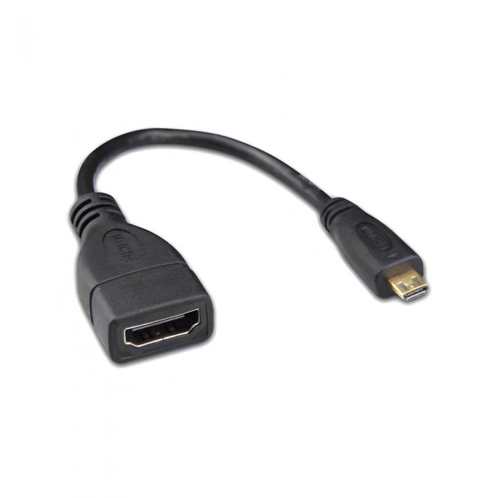 Micro HDMI Male to HDMI Female Cable for Raspberry Pi 4B/5
