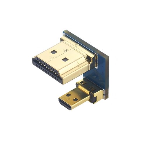 Micro HDMI Male to HDMI Male Adapter for Raspberry Pi 4B/5