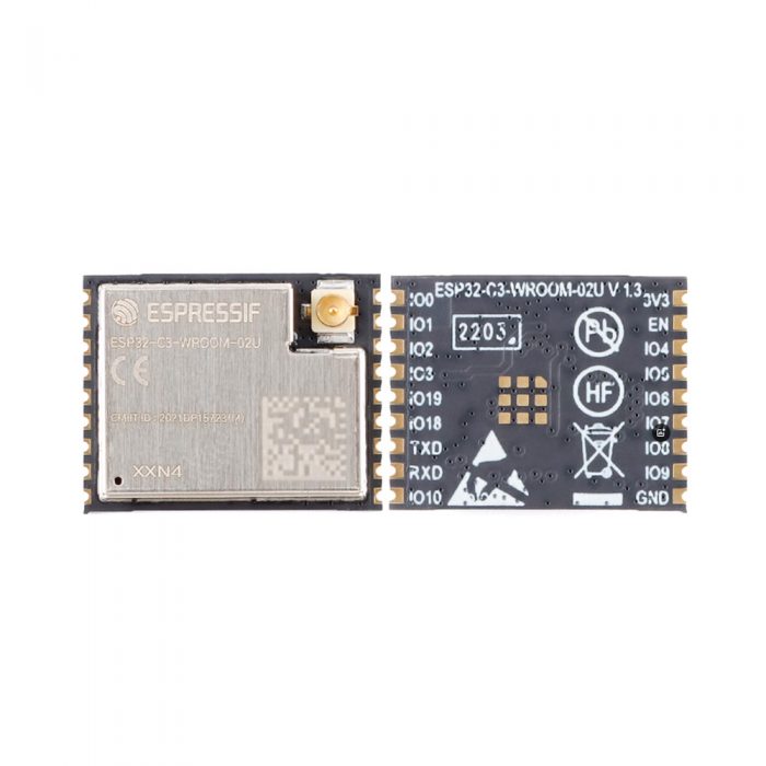 ESP32-C3-WROOM-02U-N4 4MB Flash WiFi+Bluetooth Module