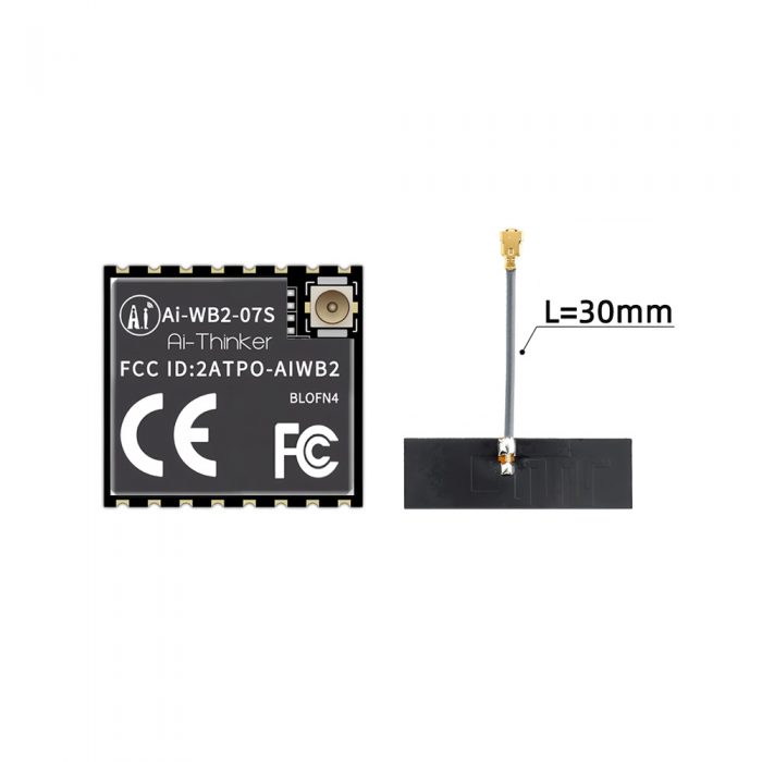 AI-Thinker Ai-WB2-07S with 30mm length 2.4G FPC Antenna