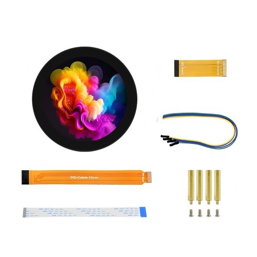 4inch DSI LCD (C) Waveshare 4 inch LCD Capacitive Touch Screen 720×720 for Raspberry Pi
