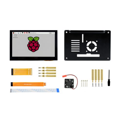 4.3inch DSI LCD with Case Waveshare 4.3 inch IPS LCD Capacitive Touch Screen 800×480 for Raspberry Pi 4B