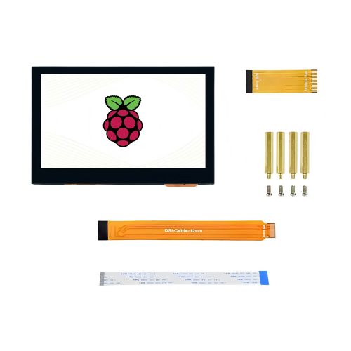 4.3inch DSI QLED Waveshare 4.3 inch QLED Capacitive Touch Screen 800×480 for Raspberry Pi/VisionFive2/Tinker Board 2/Core3566 Series