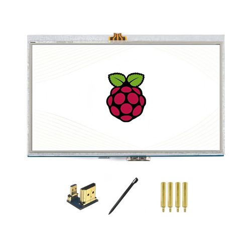 5 inch HDMI LCD Resistive Touch Screen 800×480 for Raspberry Pi 5/4B
