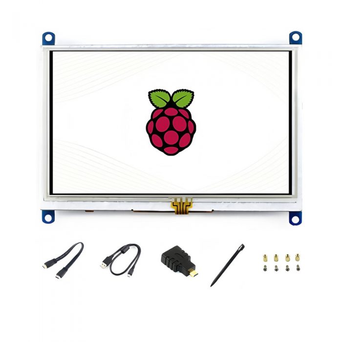 5inch HDMI LCD (B) Waveshare 5 inch TFT LCD Resistive Touch Screen 800×480 for Raspberry Pi/PC