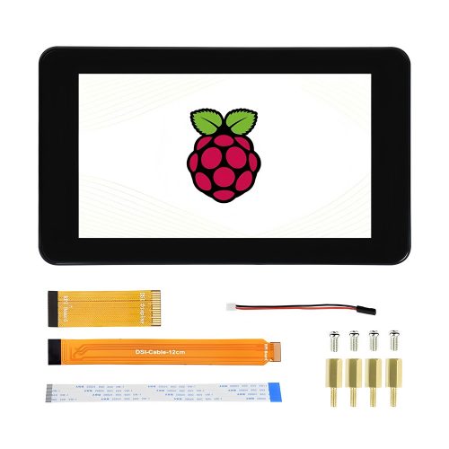 7inch DSI LCD Waveshare 7 inch TFT LCD Capacitive Touch Screen 800×480 for Raspberry Pi/VisionFive2/Tinker Board 2/Core3566 Series