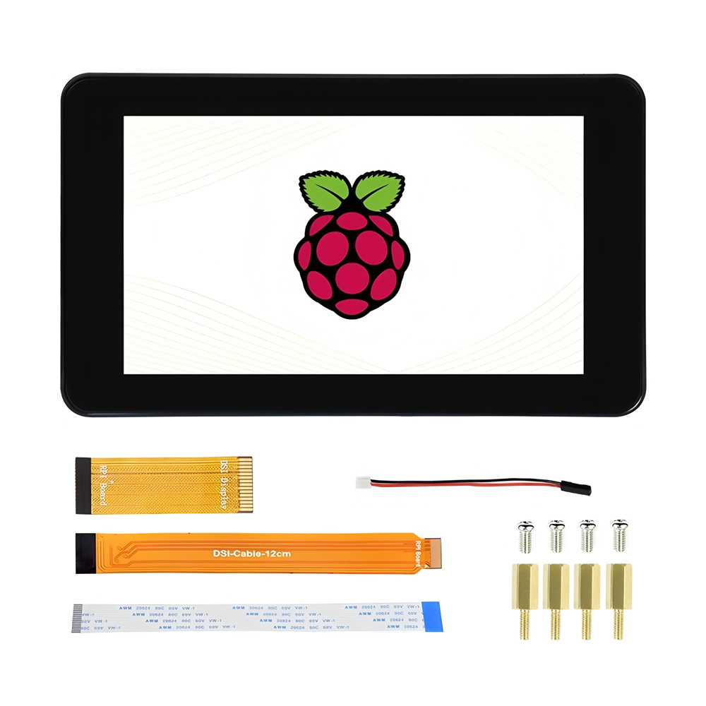 7inch DSI LCD Waveshare 7 inch TFT LCD Capacitive Touch Screen 800×480 for Raspberry Pi/VisionFive2/Tinker Board 2/Core3566 Series