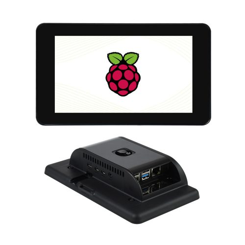 7inch DSI LCD with Case A Waveshare 7 inch TFT LCD Capacitive Touch Screen with Case 800×480 for Raspberry Pi 4B