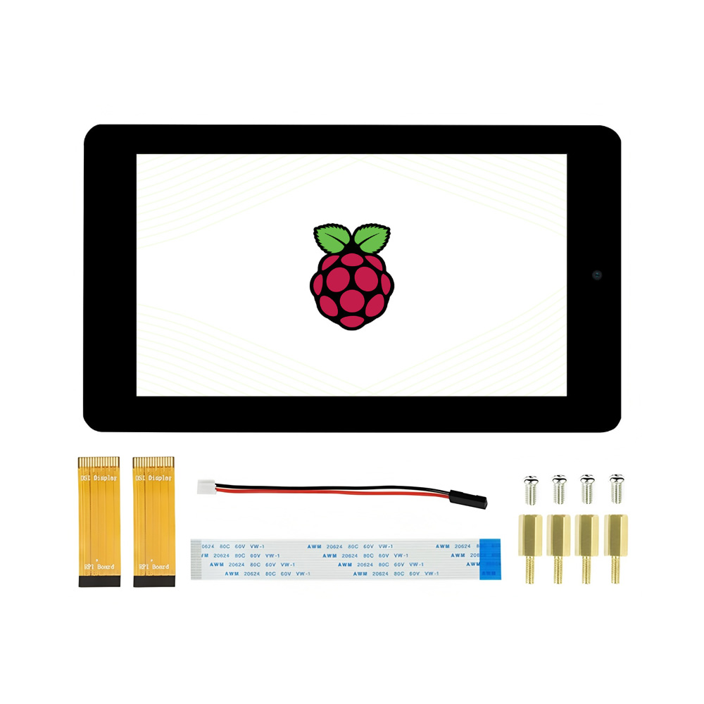 7inch DSI LCD (with cam) Waveshare 7 inch TFT LCD Capacitive Touch Screen with 5MP Front Camera 800×480 for Raspberry Pi/VisionFive2/Tinker Board 2/Core3566 Series